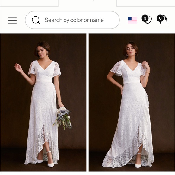 Azazie Lanei Wedding Dress - Picture 1 of 7